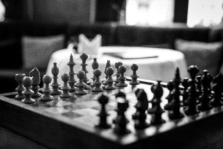 Chess pieces game photo