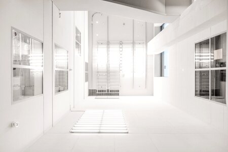 Kitchen bathroom white