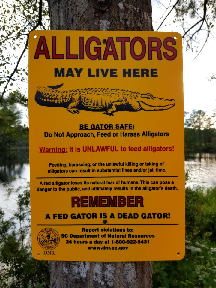 Danger caution nature
