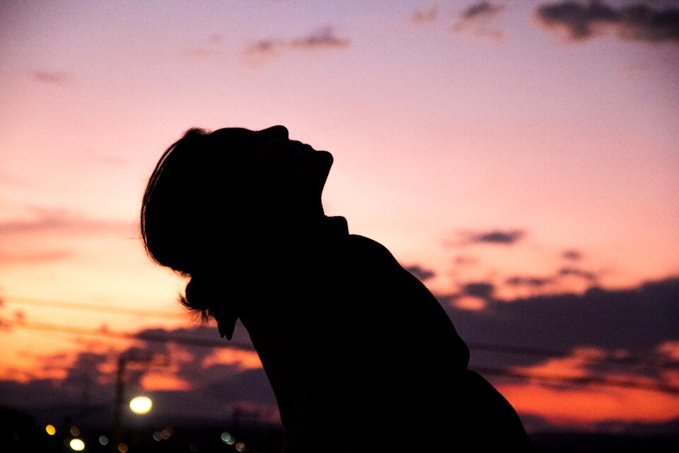 Dawn silhouette sun