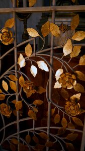 Golden metal ornament