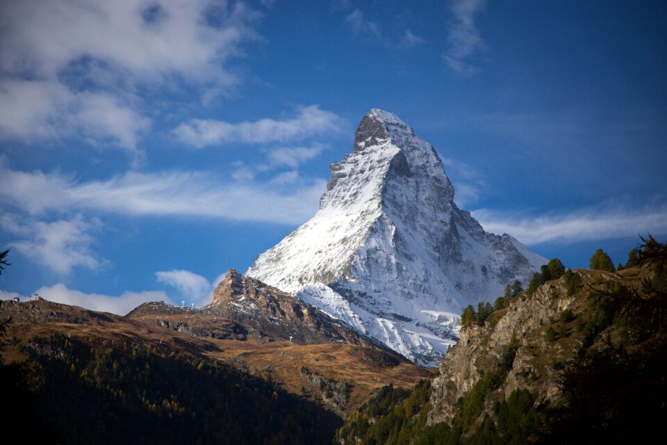 Landscape sky matterhorn photo