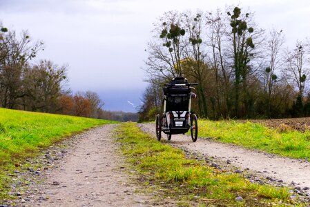 Buggy baby carriage bike trailer photo