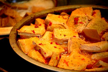 Dinner tofu red pepper