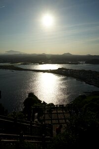 Jeju island sky light photo