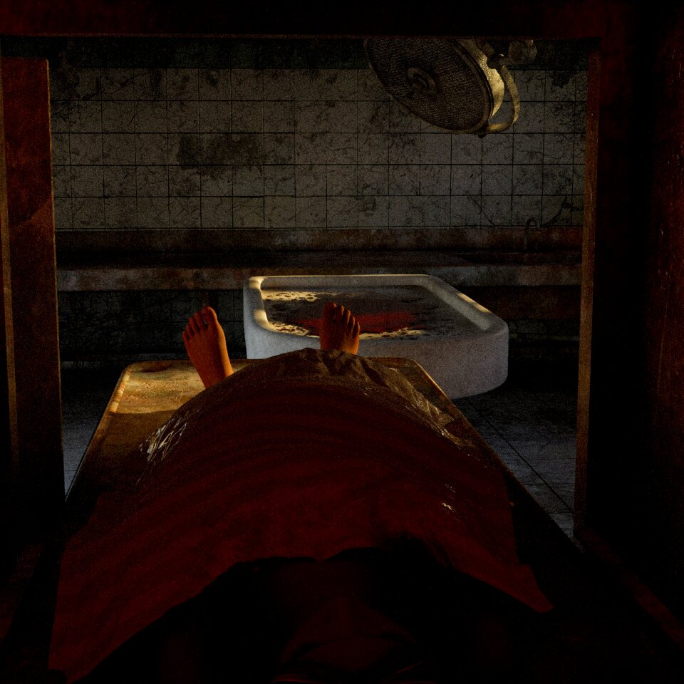 Mortuary the morgue blood