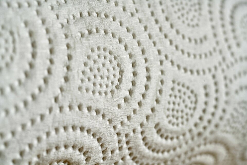 Perforated young model textile