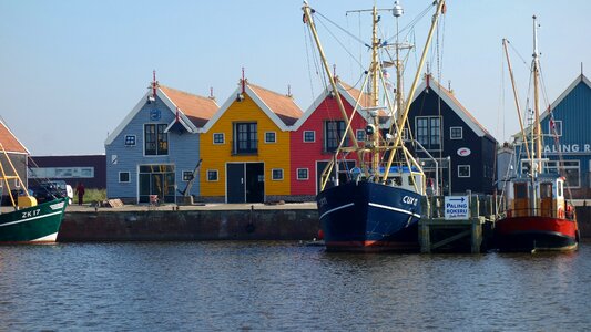 Multicolour colourful houses warehouses