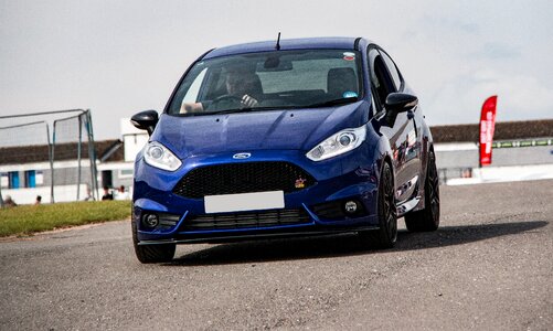 St blue hot hatchback