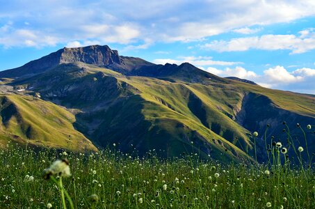 Landscapes nature sky grass photo