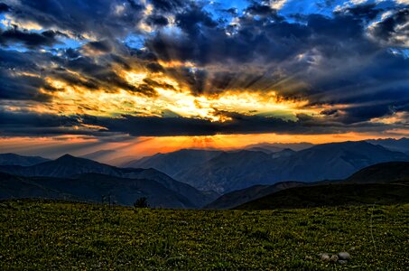 Landscapes nature sky grass