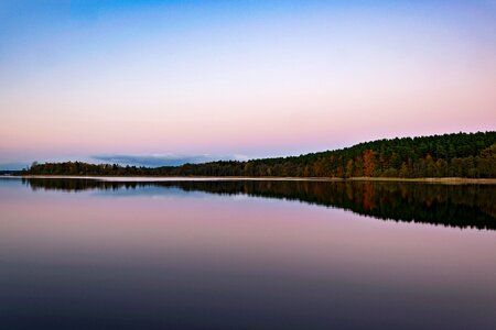 Reflection nature abendstimmung