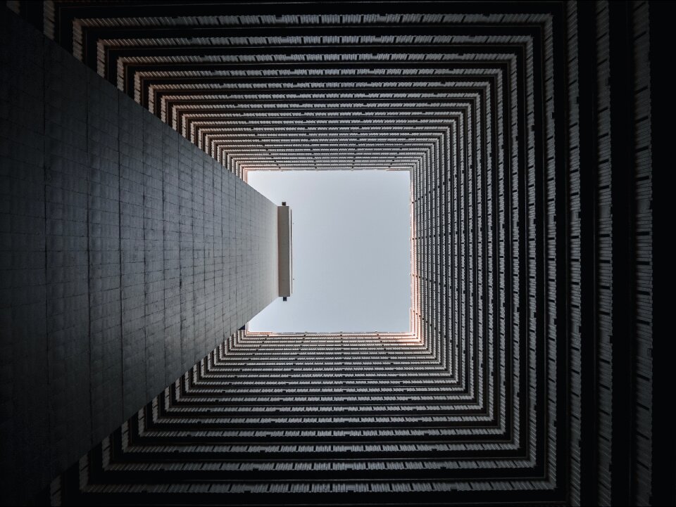 Hole sky skyscraper