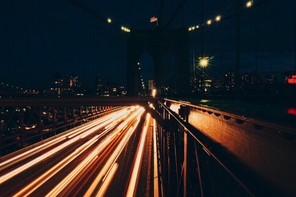 Night long exposure photography