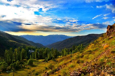 Landscapes nature sky grass photo