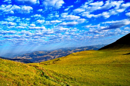 Landscapes nature sky grass photo