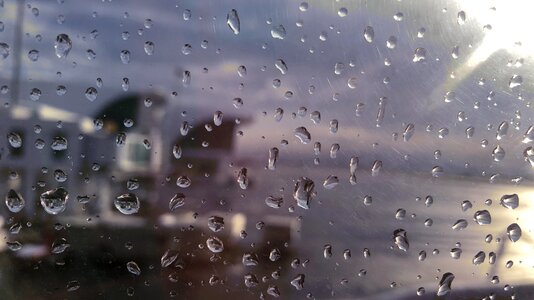 Waterdrop dew gray rain