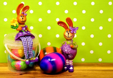Spring easter decoration figure photo