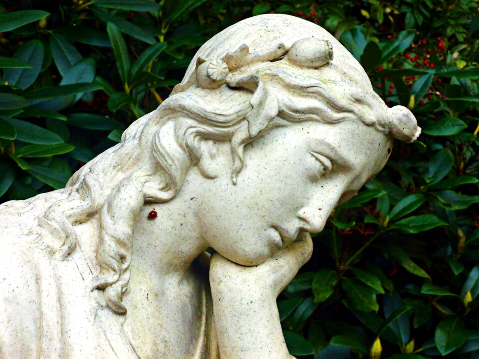 Face figure sculpture