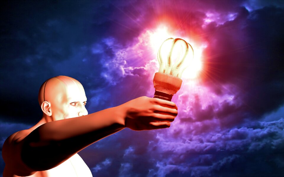 Light background human