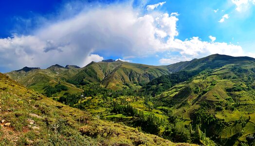 Landscapes nature sky grass photo