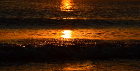 Waters dawn sun