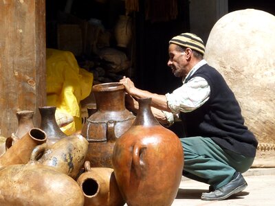 Marrakech pottery potter