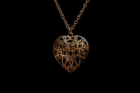 Golden jewelry bijouterie