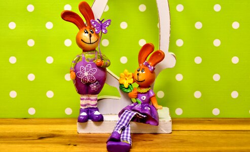 Spring easter decoration figure photo