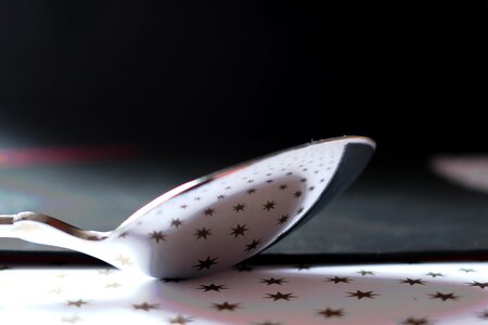 Blur cutlery spoon