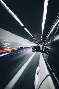 Road tunnel fast photo