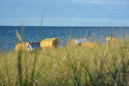 Baltic sea summer beach chair