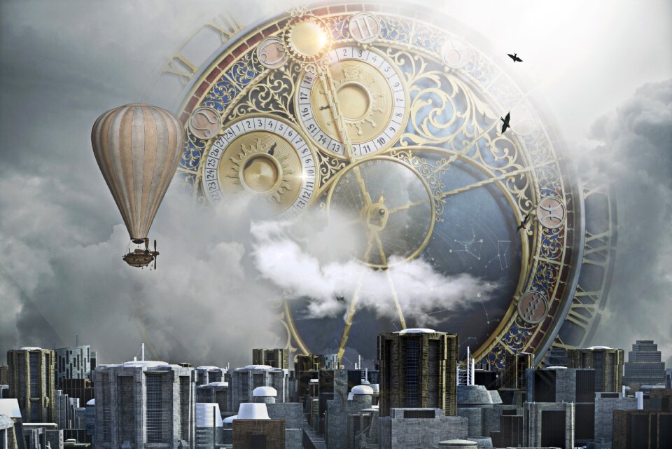 Clock city fantasy sci-fi