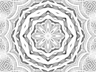 Mandala pattern floral