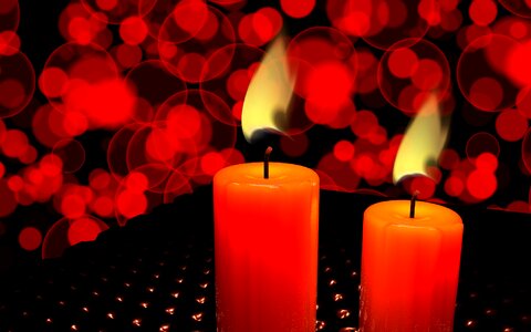 Candlelight romance mourning