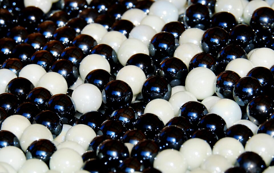 Round glaskugeln black
