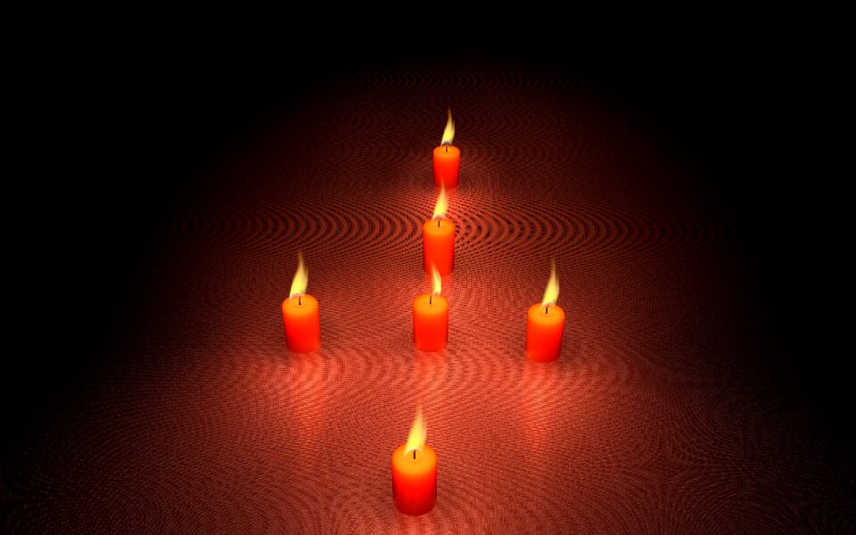 Candlelight romance mourning