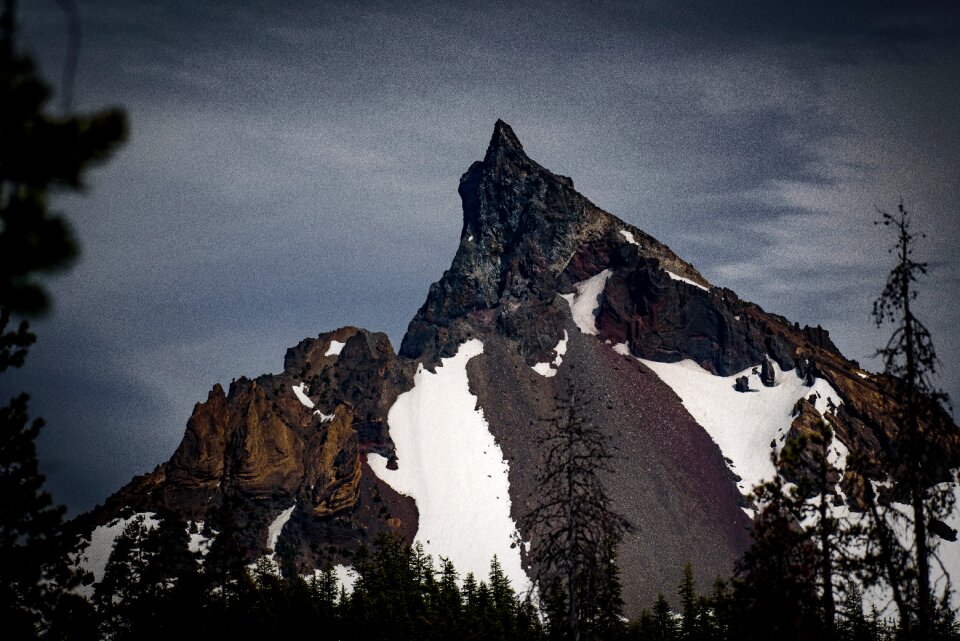 Summit peaks snow photo