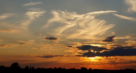 Evening sky abendstimmung afterglow