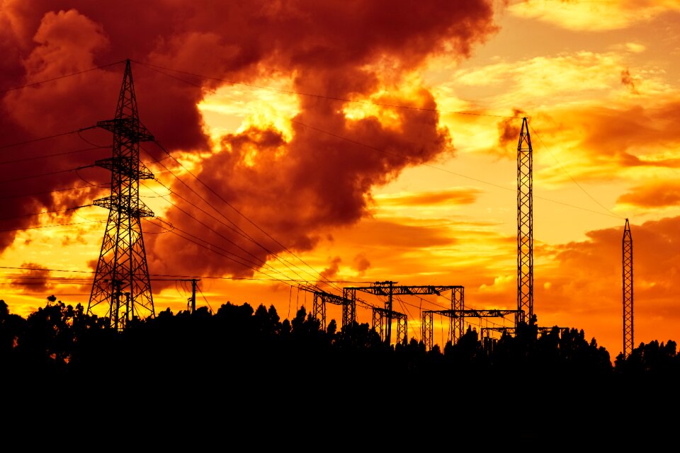 Power tower sky