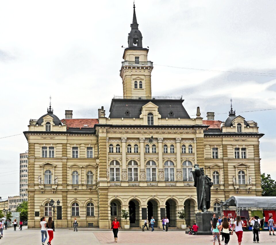Town hall square architecture monument