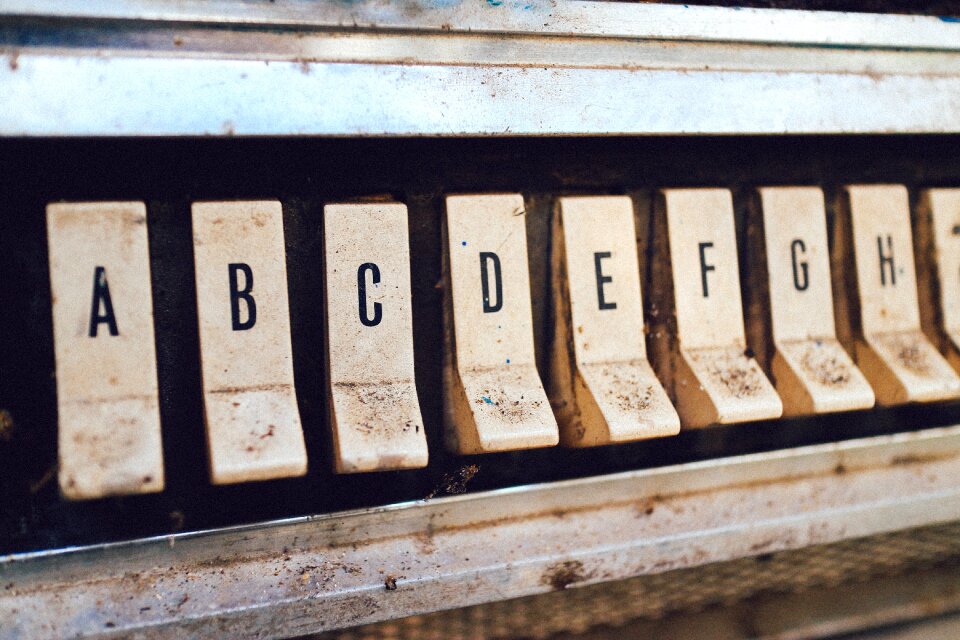 Alphabet letters switches