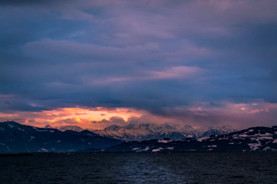 Nature dusk seascape