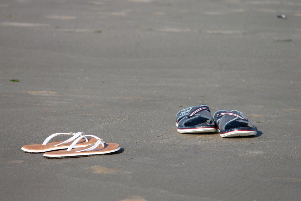 Slipper sand beach sand