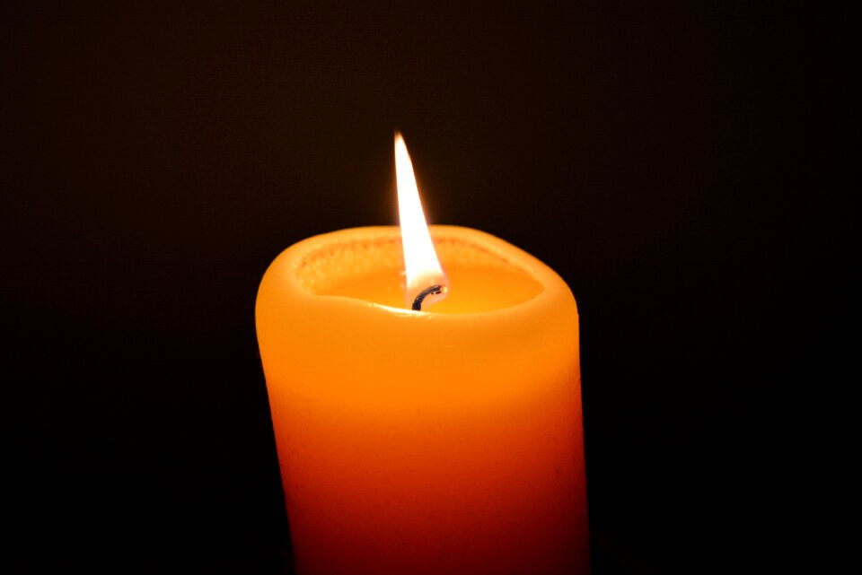 Candle black candlelight