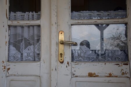 Old door entrance house photo