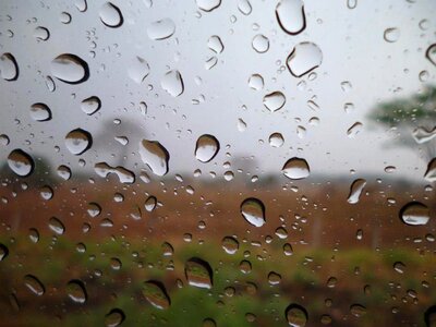 Drops window rainy photo