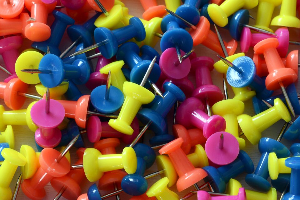 Plastic multi coloured mark