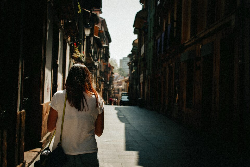 Alley street woman