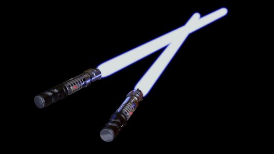 Dual lightsabers jedi star wars